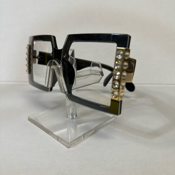 LARGE FASHION FRAMES WITH CLEAR STONES - Picture 6 of 8